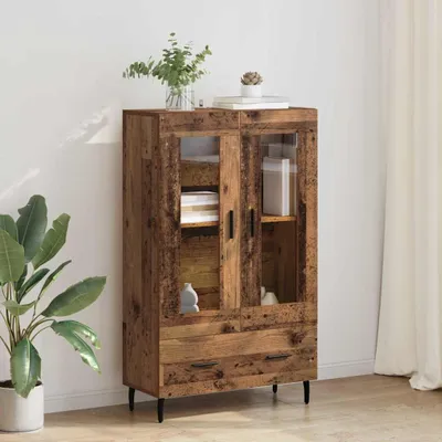 Obrázek produktu pro vidaXL Highboard old wood 69,5 x 31 x 115 cm materiál na bázi dřeva
