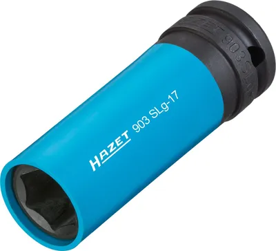 Produktbild von HAZET 903SLG-17, Steckschlüsselbuchse, Blau, 1 Kopf/Köpfe, 1/2", Metrisch, 17 mm