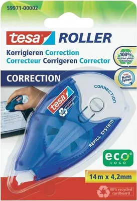 Produktbild von TESA 59971-00002-05, Blau, Weiß, 14 m, 4,2 mm, 100%, 1 Stück(e)