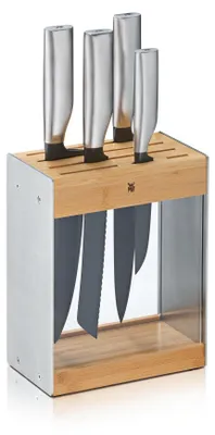 Produktbild von WMF Ultimate Black Messer-Set mit Messerblock, 5-teilig 122427