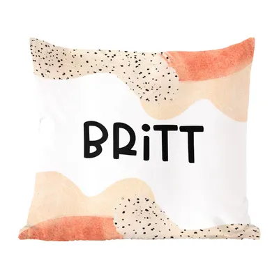 Produktbild von MuchoWow® Zierkissen Sofakissen Wohnzimmer Dekokissen 60x60 cm Britt - Pastell - Mädchen - Sitzfläche - Foto Polster