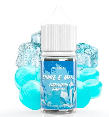Produktbild von Belissia Shake and Make Eisbonbon - 30 ml hochdosiertes Lebensmittelaroma - zum Nachfüllen - Für Backen, Speisen, Getränke, Shakes, DIY uvm