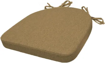 Produktbild von Braunes U-förmiges Stuhlkissen, 43 x 40 x 5 cm, dick, rutschfest, für Küche/Terrasse/Garten/Büro