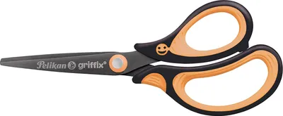 Obrázok produktu pre Pelikan griffix Schulschere spitz  Rechtshänder NeonBlack Blister