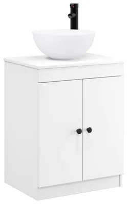 Produktbild von vidaXL Badezimmermöbel-Set Weiß Holzwerkstoff