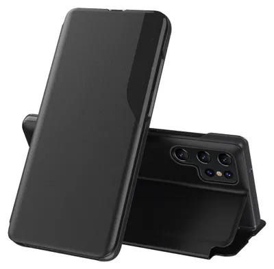 Immagine prodotto di Custodia per cellulare Smart View per Samsung Galaxy S26 Ultra Custodia magnetica a libro nera