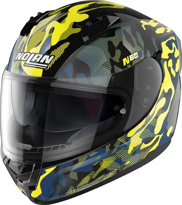Image de Casque Nolan N60-6 Foxtrot, noir/jaune, XS (55)