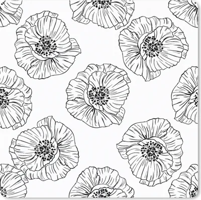 Produktbild von MuchoWow® Mauspad Mousepad Mohn - Blumen - Design 30x30 cm - Mousepads - Maus Mat - Pad - Mausunterlage - Gaming