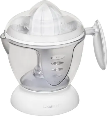 Produktbild von Clatronic® Saftpresse elektrisch | Start-/Stoppfunktion | 1,2L Orangensaftpresse | inkl. 2 Kegel | Rechts-Linkslauf | Orangenpresse | ZP 3066