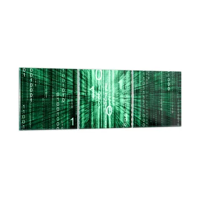 Produktbild von Bilder auf glas - Abstrakt zusammenfassungszahlen - 150x50cm - Glasbilder - Wandbilder - Kunstdruck - zum Aufhängen bereit - Wanddekoration aus Glas - Glas Bilder - Wandbild auf Glas - GCA150x50-2290