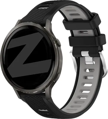 Produktbild von Bandz Sportarmband mit Schnalle, passend für Garmin Vivoactive 4s / Vivomove 3s / Venu 4 (41 mm) / Venu 3s / Venu 2s / Forerunner 265s – Pink/Weiß