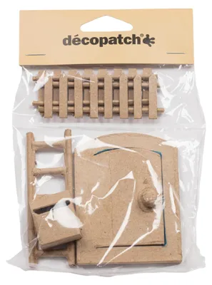 Produktbild von Décopatch Pappmaché, Miniatur-Objekte Mäusehaus, 12,5x2x21 cm Kartonbraun AC921C