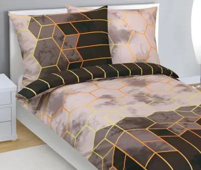 Immagine prodotto di Biancheria da letto in cotone - Marrone, beige - 140x200, 70x90
