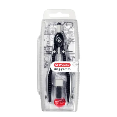 Obrázek produktu pro Herlitz 11122322 Schnellverstellzirkel schwarz/grau