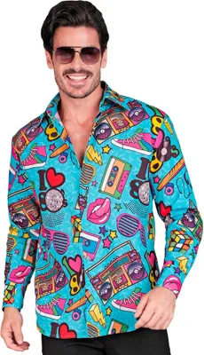 Produktbild von Crazy 80s Party Hemd für Herren