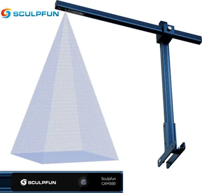 Produktbild von SCULPFUN CAM500 Lightburn Kamera für Graviermaschine: Zeitraffer, Präzisionspositionierung und Mustererkennung–geeignet für S9/S10/S30/S30 Ultra/SF-A9