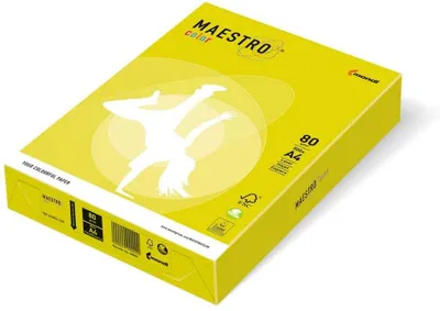 Produktbild von Mondi Maestro Color neongelb 80g/m² DIN-A3 - 500 Blatt NEOGB