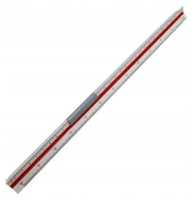 Produktbild von KOH-I-NOOR 30 cm Maschinelles Dreikantlineal Präzisionsskalen