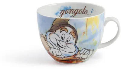 Porzellan-Frühstücksbecher, mehrfarbig, 600 ml, spülmaschinenfest
