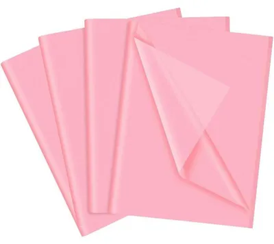 Productafbeelding van Roze zijdepapier, 60 vellen, 35 x 50 cm. Geschenkpapier voor knutselen en decoratie