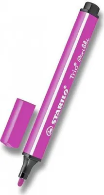 Obrázek produktu pro STABILO Trio Scribbi, 1 barva/barev, Růžová, Vlákno, 2 mm, 2 mm, Růžová
