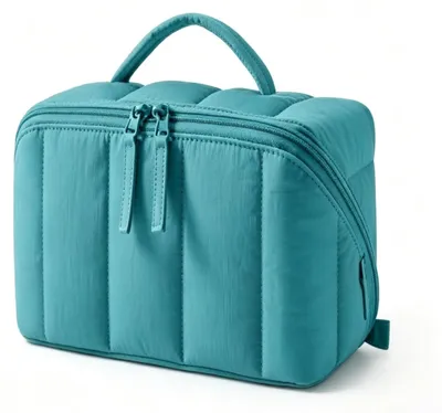 Imagen del producto de Bolsas de maquillaje impermeables para mujeres, con asa