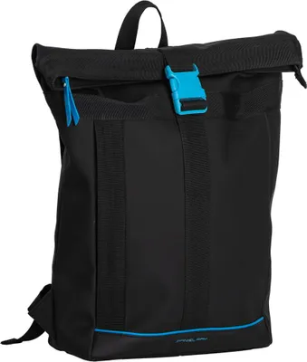 Produktbild von DANIEL RAY DRS25.1491 Newcastle Rolltop Backpack L 11 black/blue Schnalle