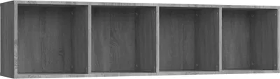 Produktbild von vidaXL Bücherschrank/TV-Schrank Grau Sonoma 143x30x36cm Holzwerkstoff
