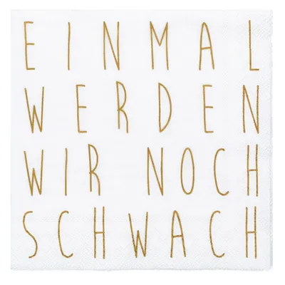 Produktbild von Cocktailserviette "Einmal werden wir"