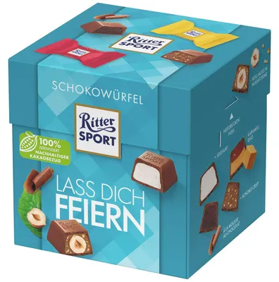 Image de Ritter SPORT 5407168007 Ritter SPORT lass dich feiern Schokolade 22 St./176,0 g