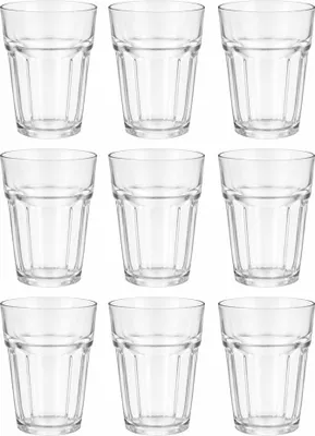 Produktbild von 9 Trinkgläser 350 ml Wassergläser Glas spülmaschinengeeignet