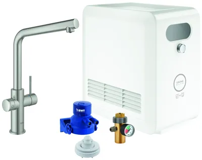 Produktbild von GROHE Blue Professional, Standard, Edelstahl, Hebelgriffe, Einzelbild, Typ L, Keramik