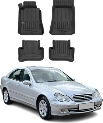 Immagine prodotto di 2000-2007 Mercedes Classe C W203 Tappetini TPE Nero 4 pz