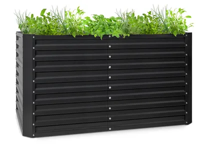Obrázek produktu pro Blumfeldt Hight Grow Straight, vyvýšený záhon, 200 x 90x 100 cm, 1800 l, ocel