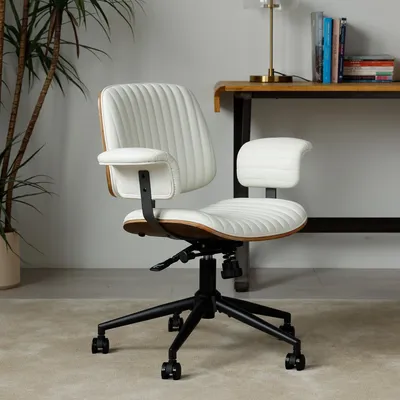 Image de Chaise de bureau ergonomique avec hauteur réglable et rotation à 360 degrés