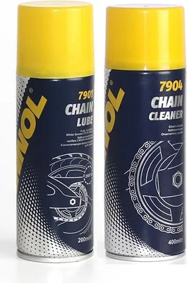 Produktbild von Smar do Łańcucha Motocyklowego Mannol + Spray Do Czyszczenia Czyścik Moto