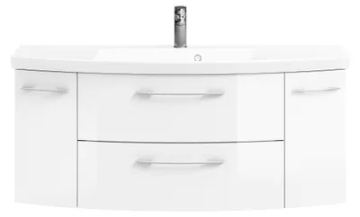 Produktbild von PELIPAL Cassca Sprint Bad Möbel / Weiß Hochglanz, Waschtisch + Unterschrank 121 cm