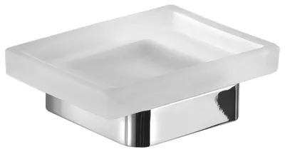 Produktbild von SAMOA Seifenschale, Milchglas, Chrom