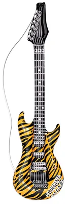Produktbild von Luftgitarre Aufblasbare Gitarre Partygitarre - 105 cm - Tierprint-Band - Themenparty