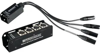 Immagine prodotto di Sistema NetCore a 4 canali SB-3F/SP-3M, con 4 connettori XLR, colore nero