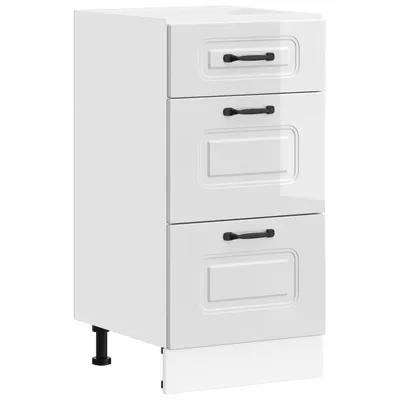 Imagen del producto de Armario bajo de cocina Kalmar blanco brillante