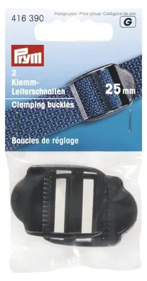 Zdjęcie produktu dla Plastikowe klamry drabinkowe PRYM, 25 mm, czarne