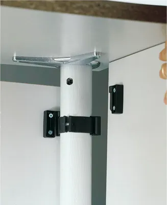 Zdjęcie produktu dla System paneli Modesty do nóg stołu ø 60 mm z czarnego tworzywa sztucznego