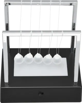 Produktbild von Balance Pendel Ball Handwerk Beleuchtung Angst reduzieren Physik Wissenschaft Desktop-Dekoration Schwarz
