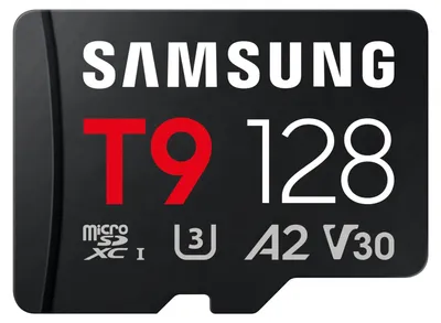 Produktbild von SAMSUNG T9 microSD Speicherkarte 128GB bis zu 200 MB/s Lesen und 130 MB/s Schreiben