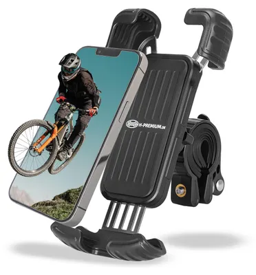 Zdjęcie produktu dla HEYNER® Uchwyt na telefon kierownica rowerowa 4,6 do 6,8 cala 360° obrotowy uchwyt na telefon uchwyt na smartfon e-rower e-skuter motorower rower górski itp.