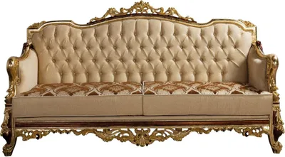 Produktbild von Chesterfield Couch Barock Dreisitzer Möbel Sofa Couchen Stoff Gold