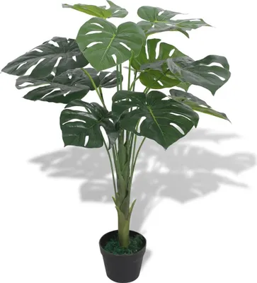 Zdjęcie produktu dla Sztuczna Roślina Monstera Z Doniczką, 70 Cm, Kolor Zielony Lumarko!