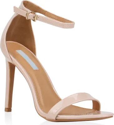 Produktbild von Mytrendshoe Damen Sandaletten Riemchensandaletten High Heels Sommer Schuhe 821192, Farbe: Nude, Größe: 39