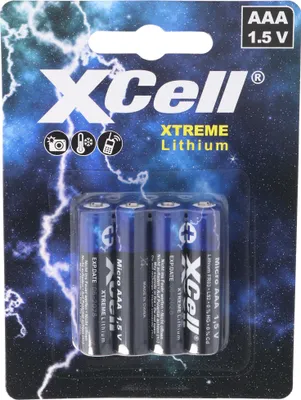 Produktbild von AAA, Micro Lithium Batterie, XTREME Lithium Batterie FR03, L92 1,5V 4er Blister